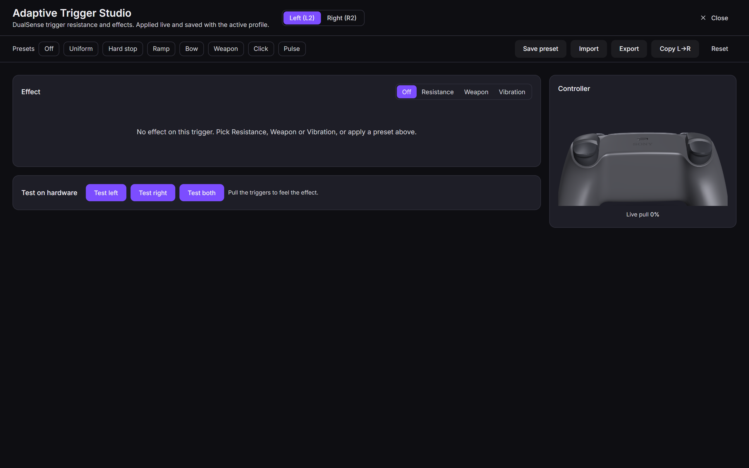 OmniControl Adaptive Trigger Studio