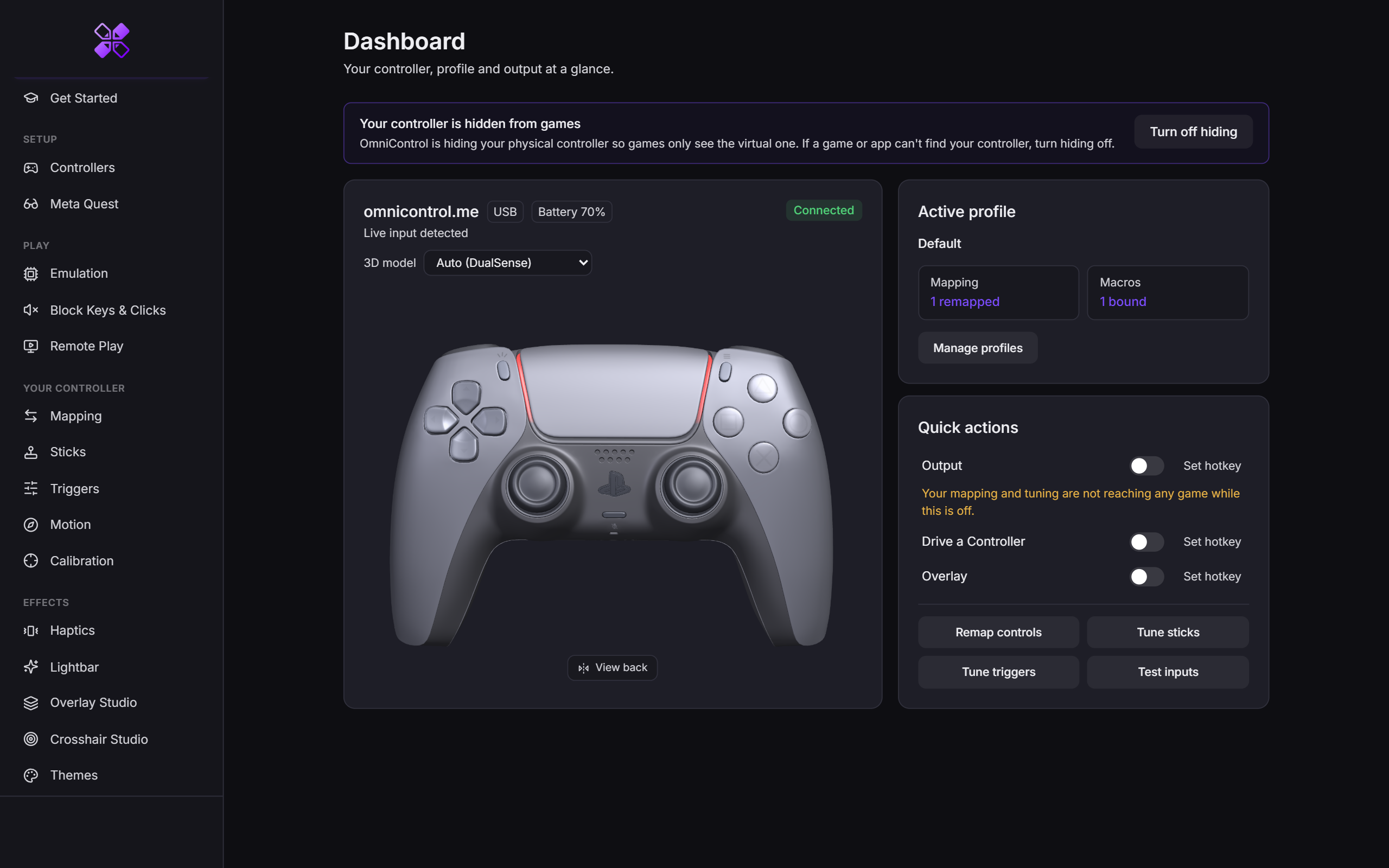 OmniControl Live viewer