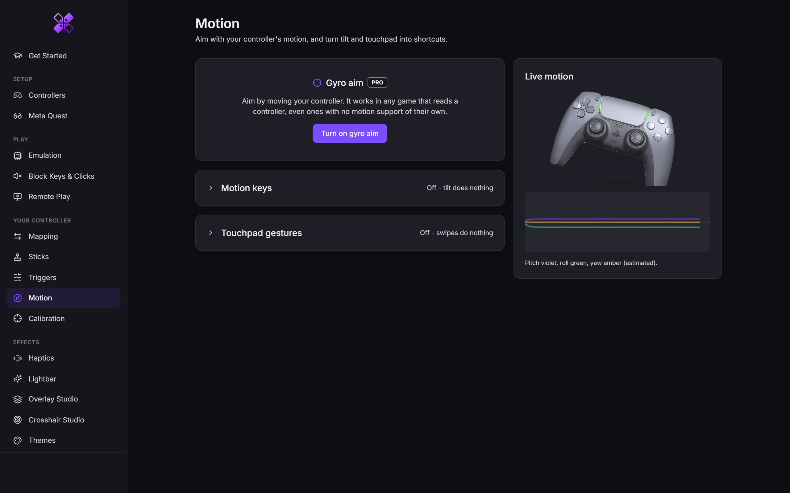 OmniControl Motion aiming
