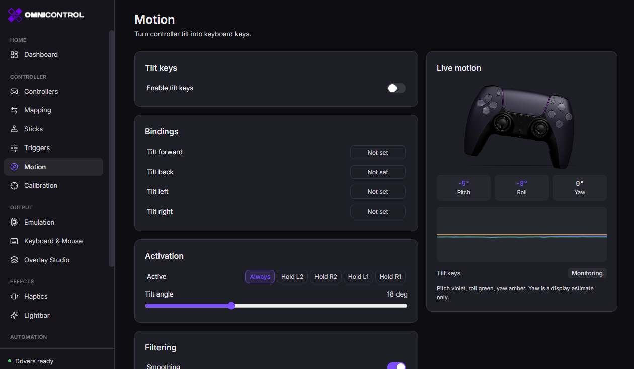 OmniControl Motion aiming